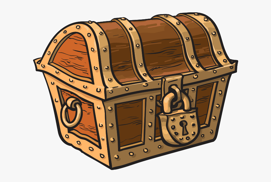 #treasure #pirate #treasurechest #chest #lock #closed - Locked Treasure Chest, Transparent Clipart