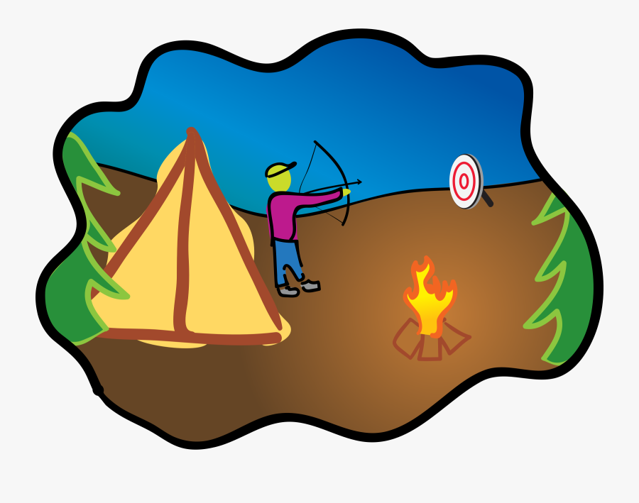 Transparent Archery Png - Camping Clip Art, Transparent Clipart