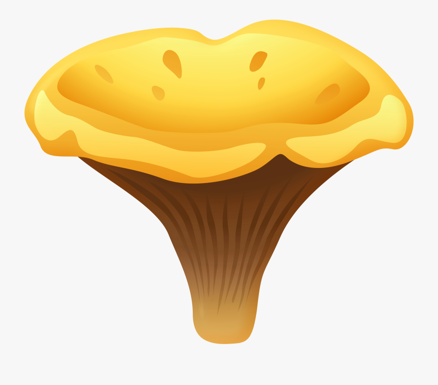 Yelow Chanterelle Mushroom Png Clipart - Chanterelle Mushrooms Png, Transparent Clipart