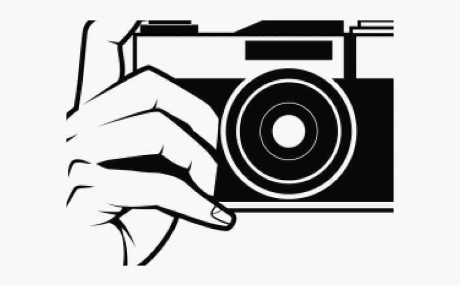 Camera Clipart Transparent Background - Clip Art Black And White Camera, Transparent Clipart