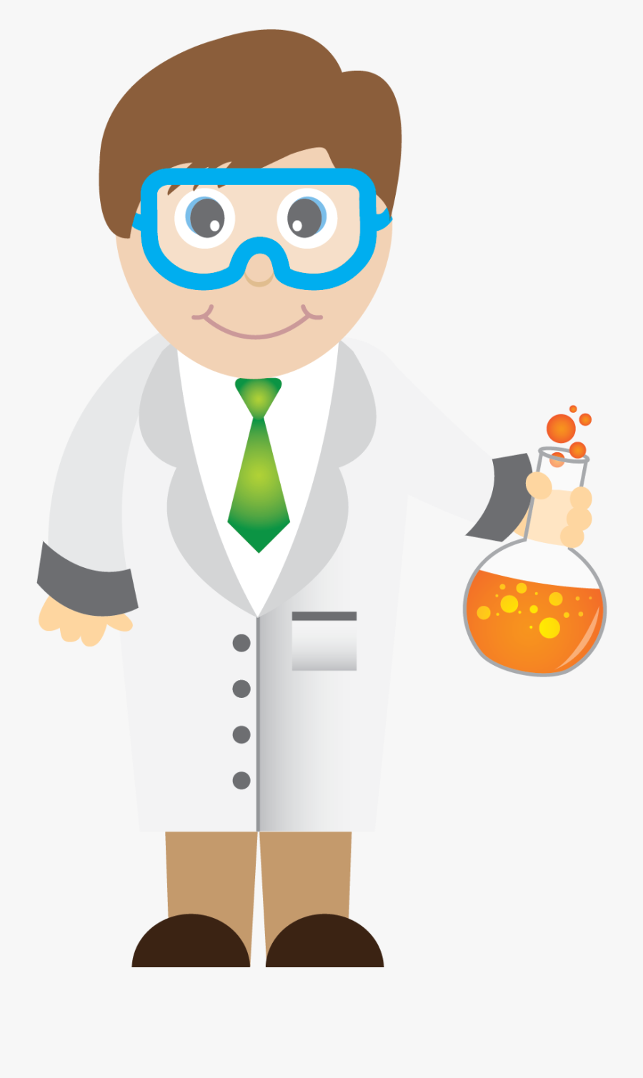 Scientist - Scientist Cartoon Png, Transparent Clipart