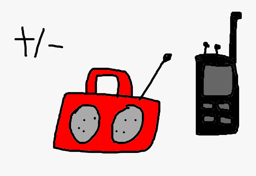 Clip Art Desenho De Radio - Feature Phone, Transparent Clipart