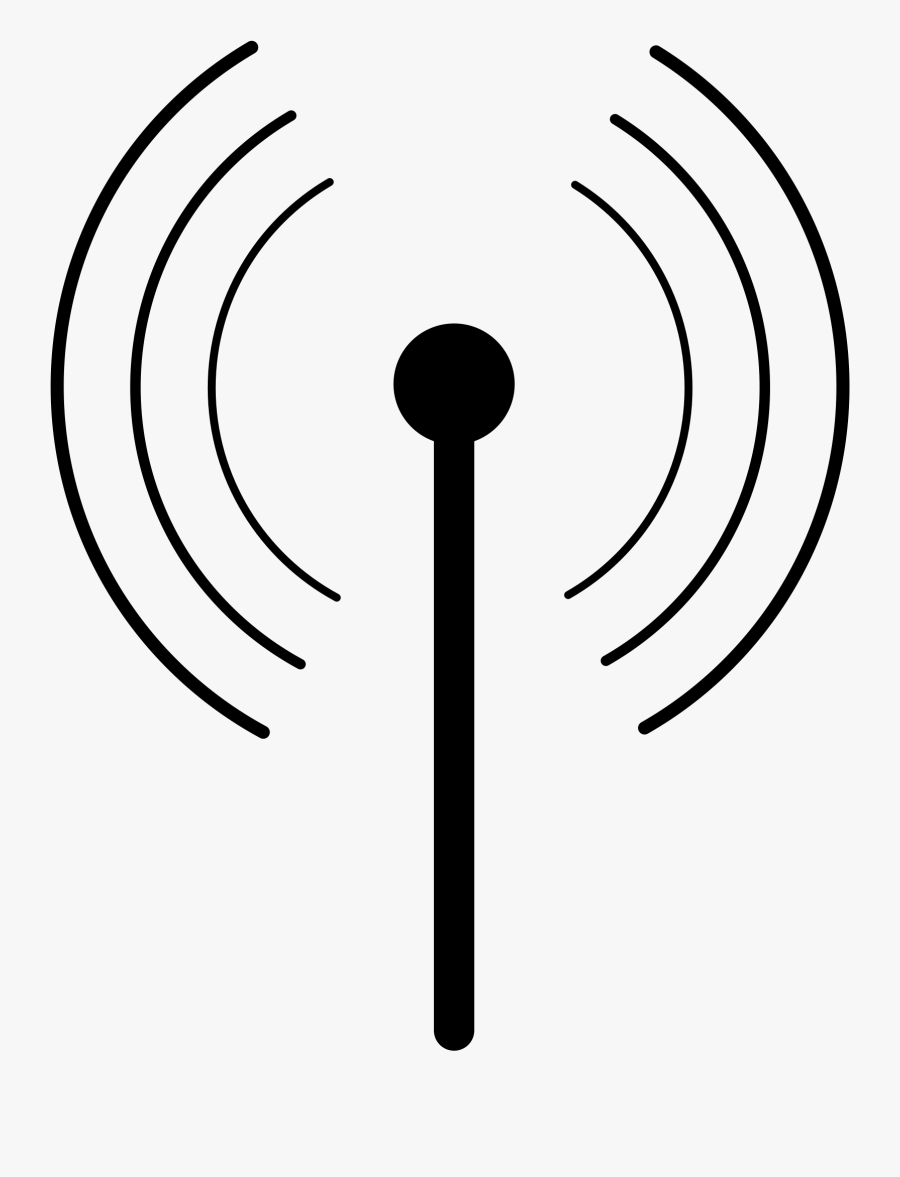 Radio Antenna Clip Art - Wifi Symbol, Transparent Clipart