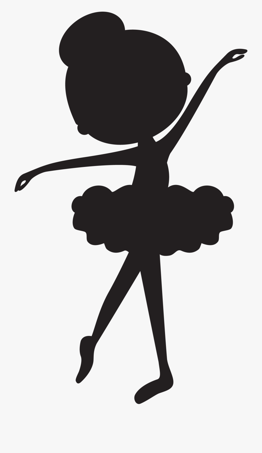 Dancer Silhouette, Transparent Clipart