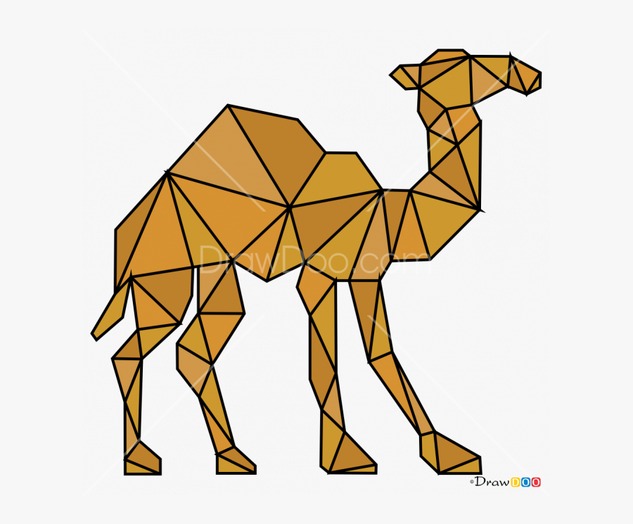 Camel Geometric, Transparent Clipart