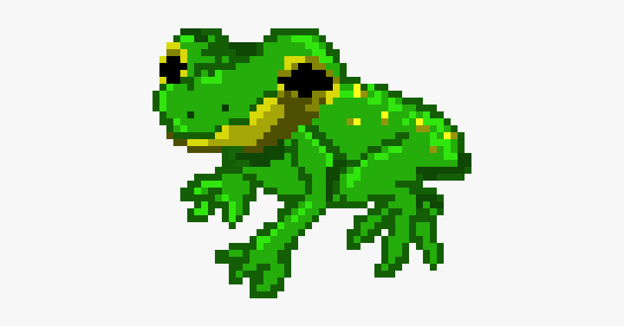 Clip Art Pixel Frog - Frog Pixel Art Png, Transparent Clipart