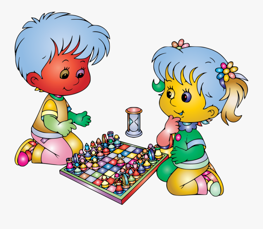 Play,sharing,playing With Kids - Cartoon, Transparent Clipart