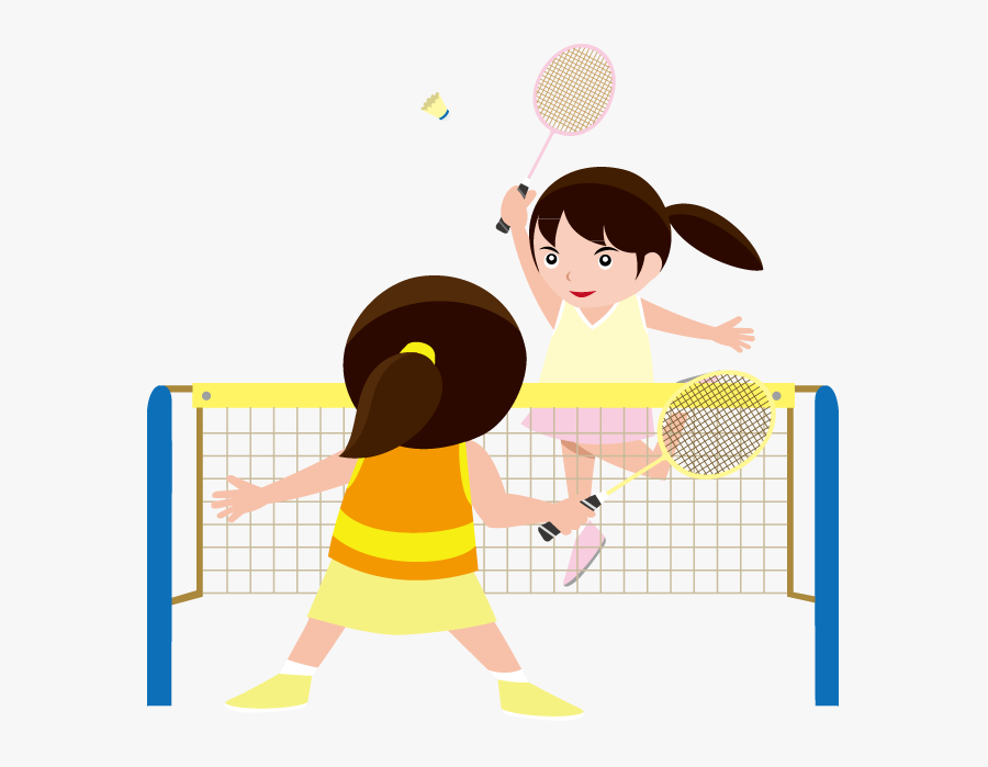 Thumb Image - Playing Badminton Clipart Girl, Transparent Clipart