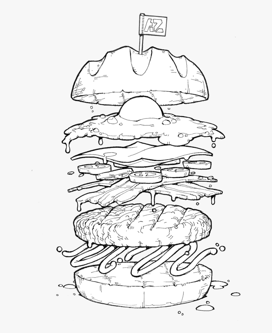 Clip Art Royalty Free Library Burger At Getdrawings - Illustration, Transparent Clipart