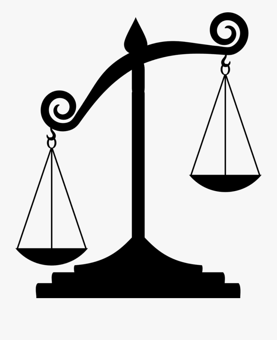 Character Vices - Scales Of Justice Unbalanced, Transparent Clipart