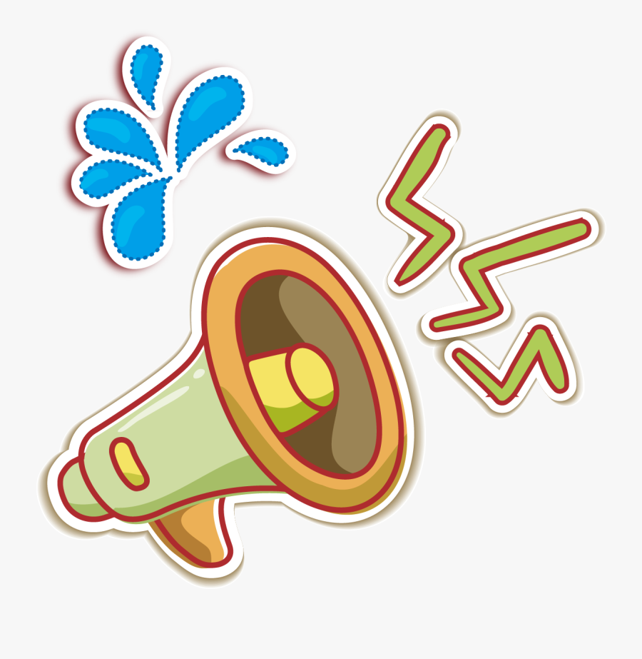 Megaphone Clipart Speaker - Loudspeaker Cartoon Png, Transparent Clipart