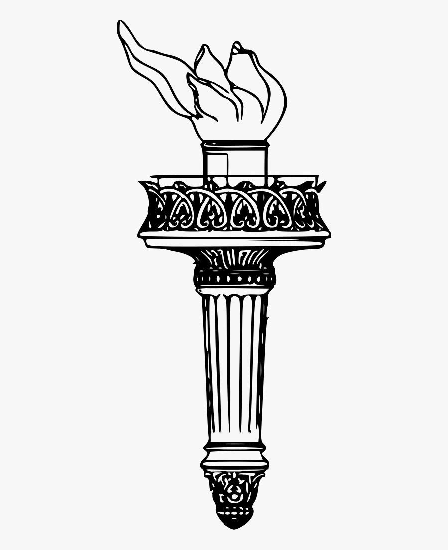 Statue Of Liberty Torch Clipart Clipartfest - Statue Of Liberty Torch Vector, Transparent Clipart