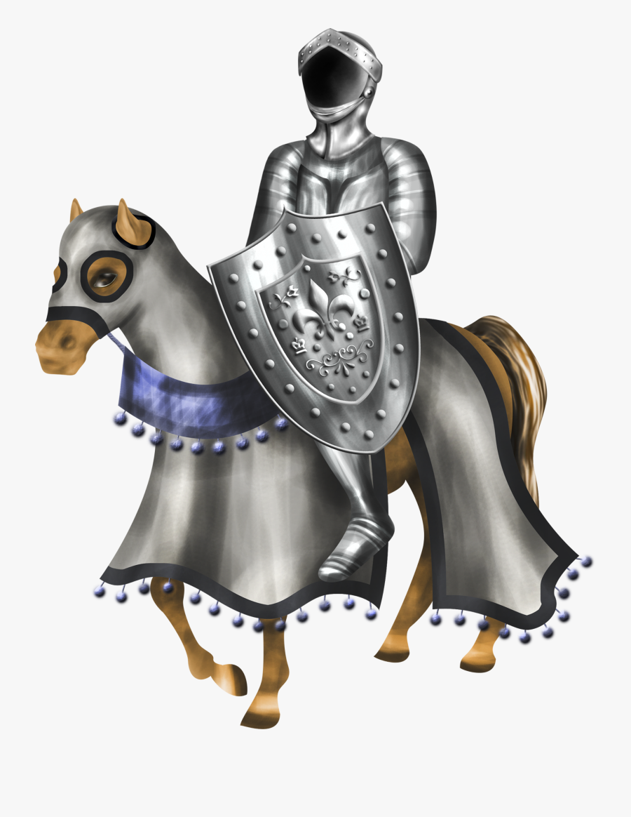 Horse Knight Clip Art - Stallion, Transparent Clipart