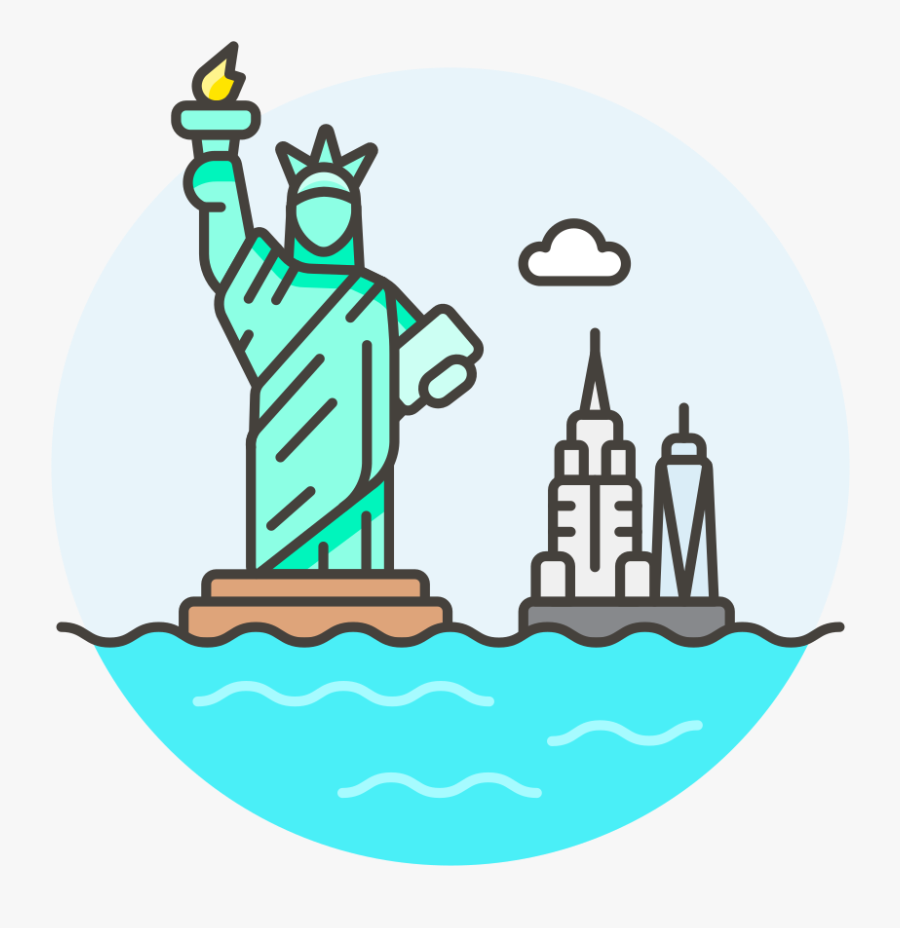 Statue Of Liberty Icon - Libertad Png Icon, Transparent Clipart