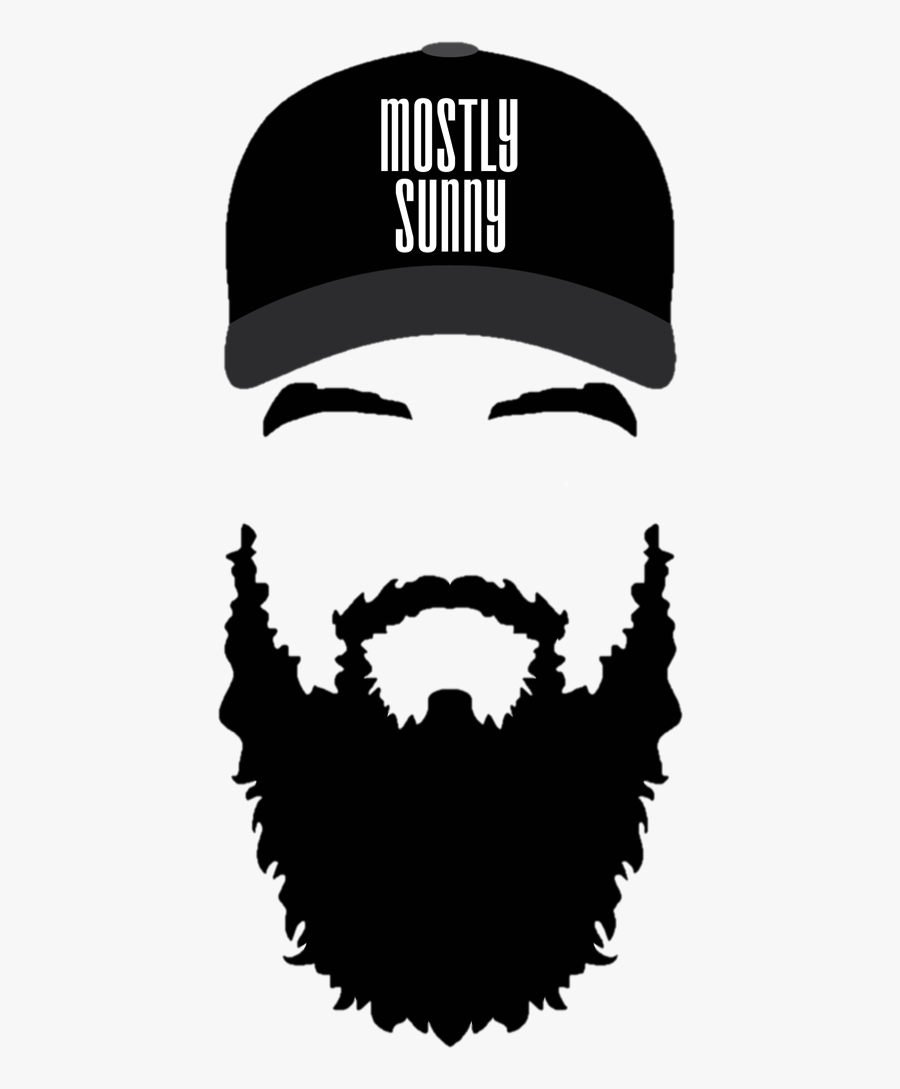 Beard Silhouette Png - Man With Beard Vector, Transparent Clipart