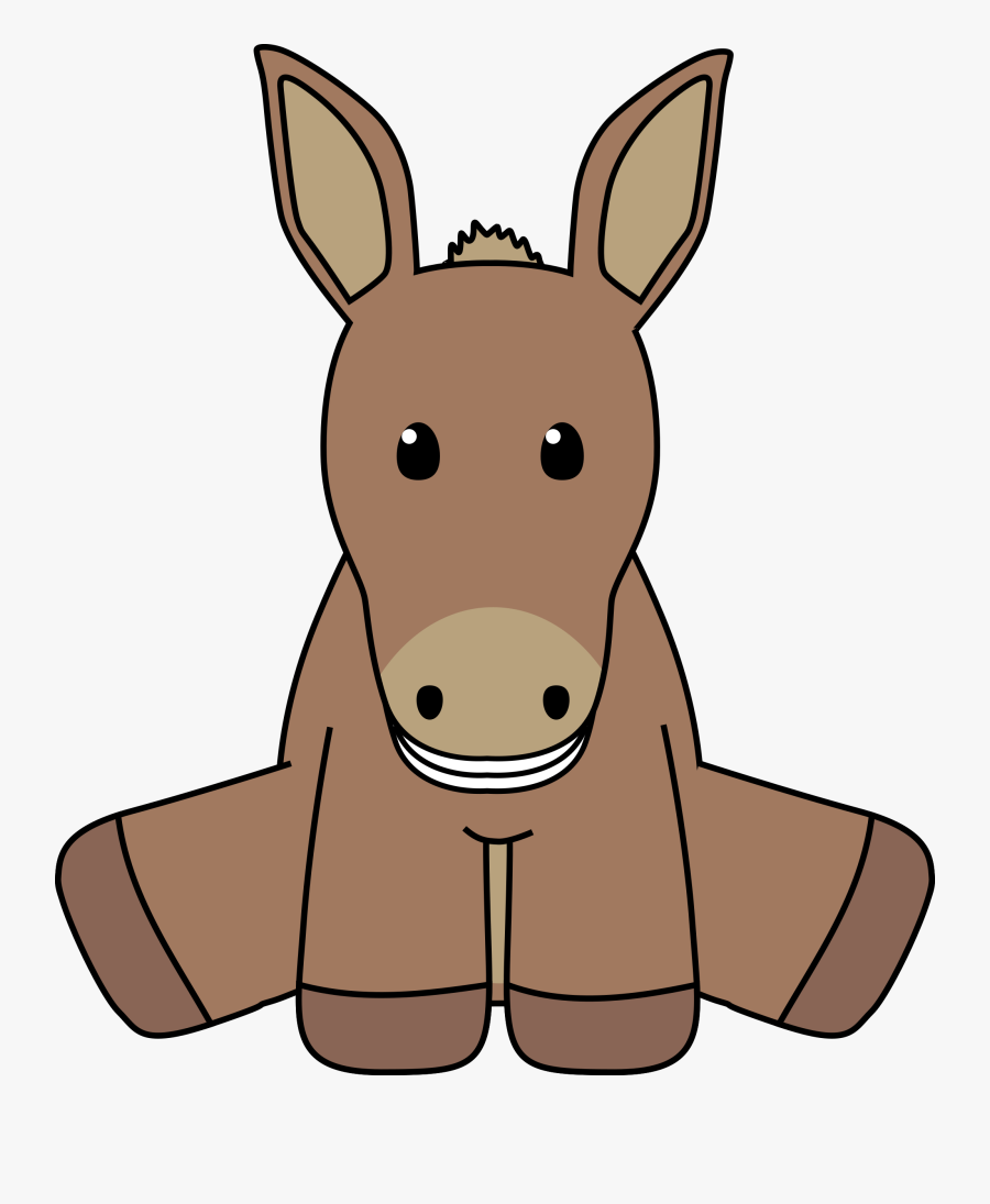 Smiling Donkey - Donkeys Vector Png, Transparent Clipart