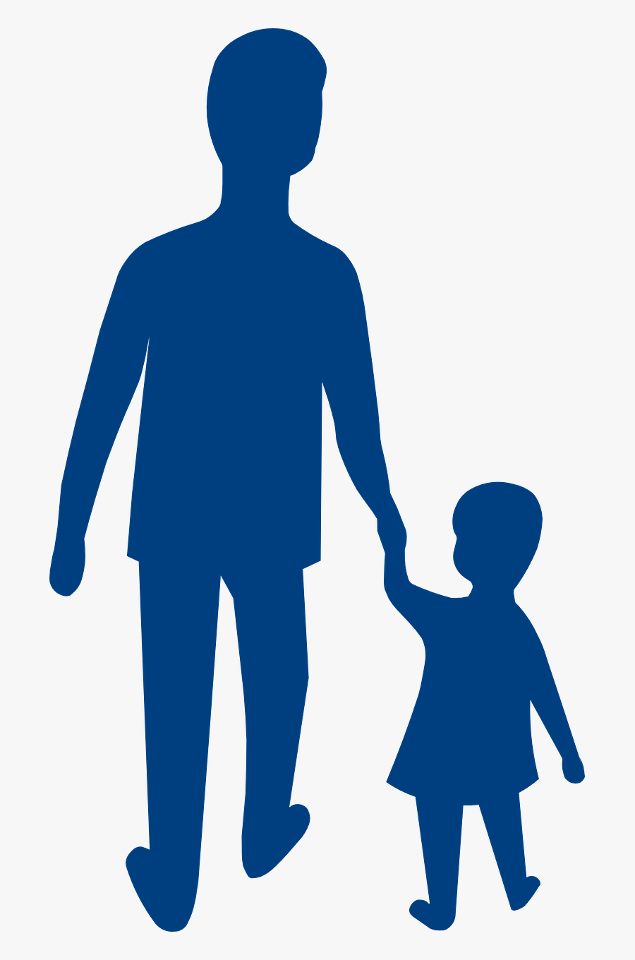 Father Child Silhouette Free Picture - Adult And A Child, Transparent Clipart