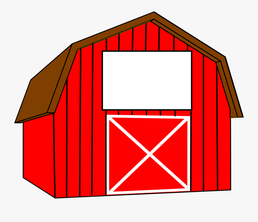 Clipart Farm Stable - Red Barn Clipart, Transparent Clipart