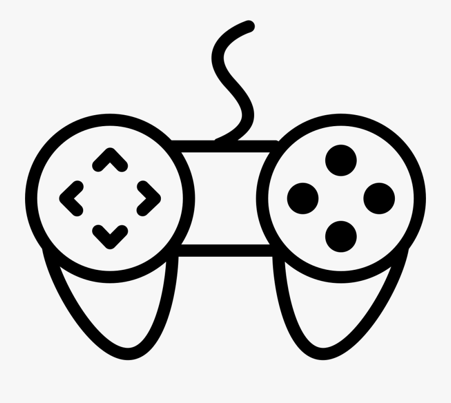 Game Controller Variant Comments - Computer Games Cartoon Black And White, Transparent Clipart