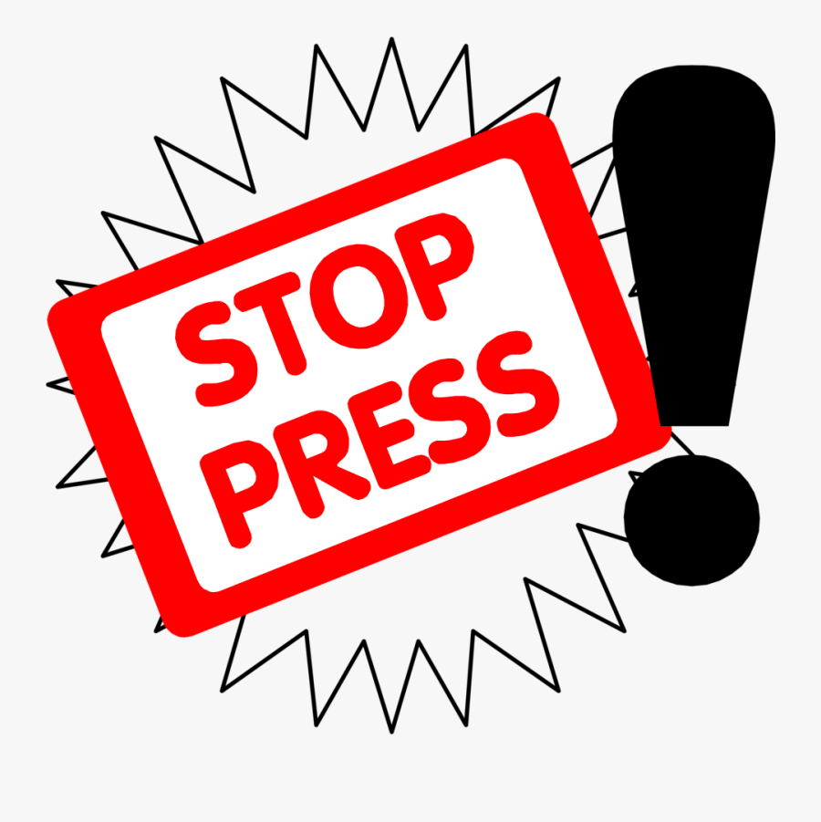 Stop Press, Transparent Clipart