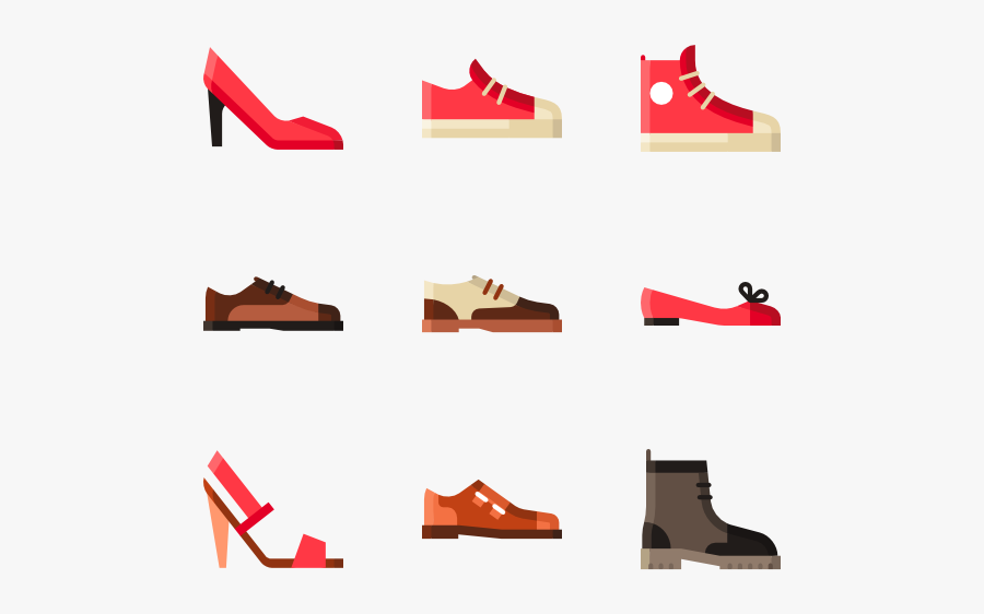 Icon Packs Vector - Shoes Icons, Transparent Clipart