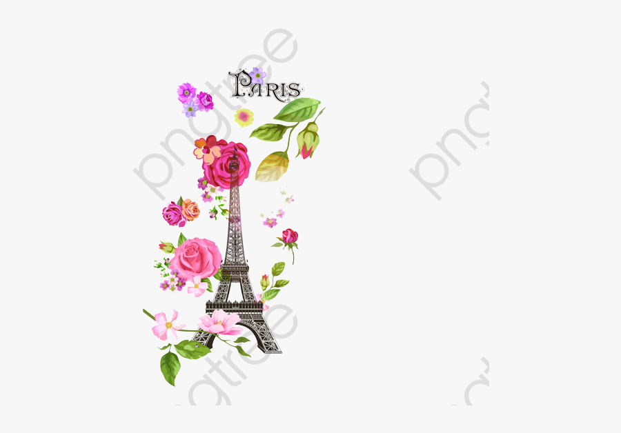 Paris Flowers - Paris Clipart Png, Transparent Clipart