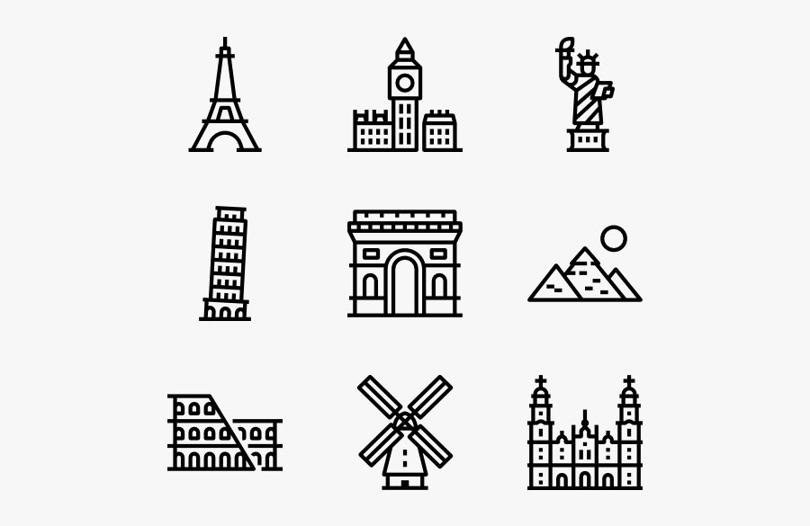 Icon Packs Vector - Paris Icon Png, Transparent Clipart
