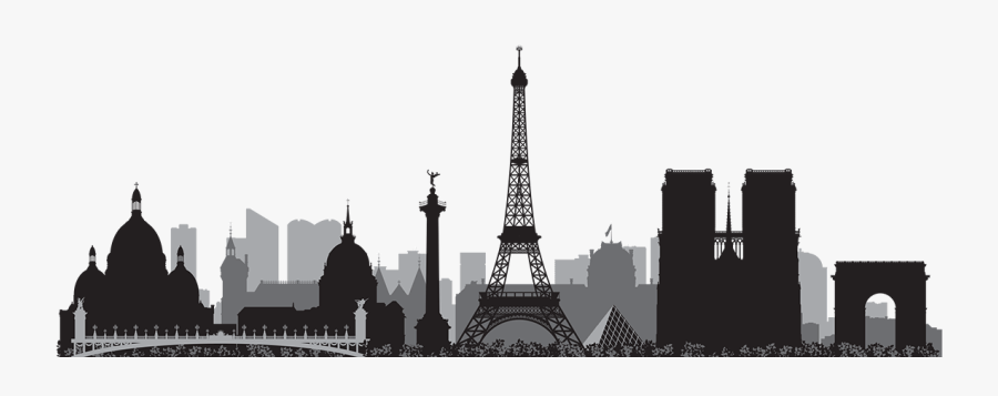 Transparent Vegas Skyline Png - Transparent Paris Skyline Silhouette, Transparent Clipart