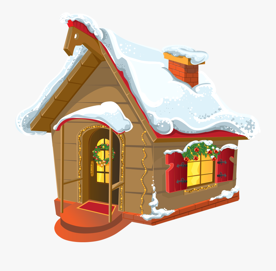 Clip Art Collection Of Free Cottaged - Christmas House Clipart, Transparent Clipart