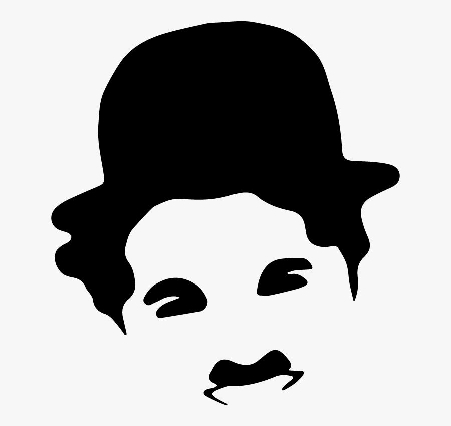 Charlie Chaplin Stencil Png, Transparent Clipart