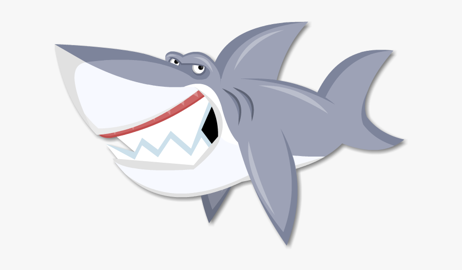 Shark Laying In Sun Clipart - Cute Cartoon Cute Shark, Transparent Clipart