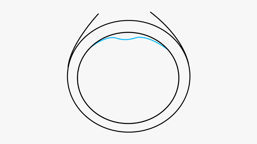 How To Draw A Diamond Ring - Drawing Ring, Transparent Clipart