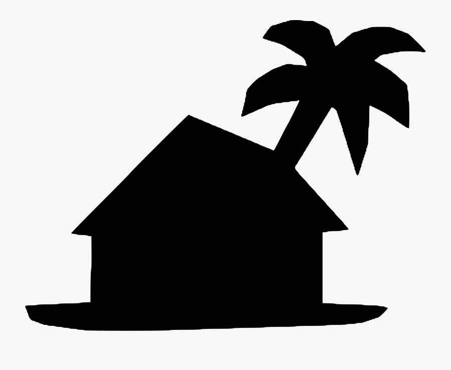 Beach House Jpg Royalty Free - House On Beach Svg, Transparent Clipart