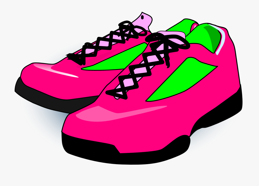 Shoes, Sneakers, Pink, Footwear, Fashion, Female - Shoes Clipart, Transparent Clipart