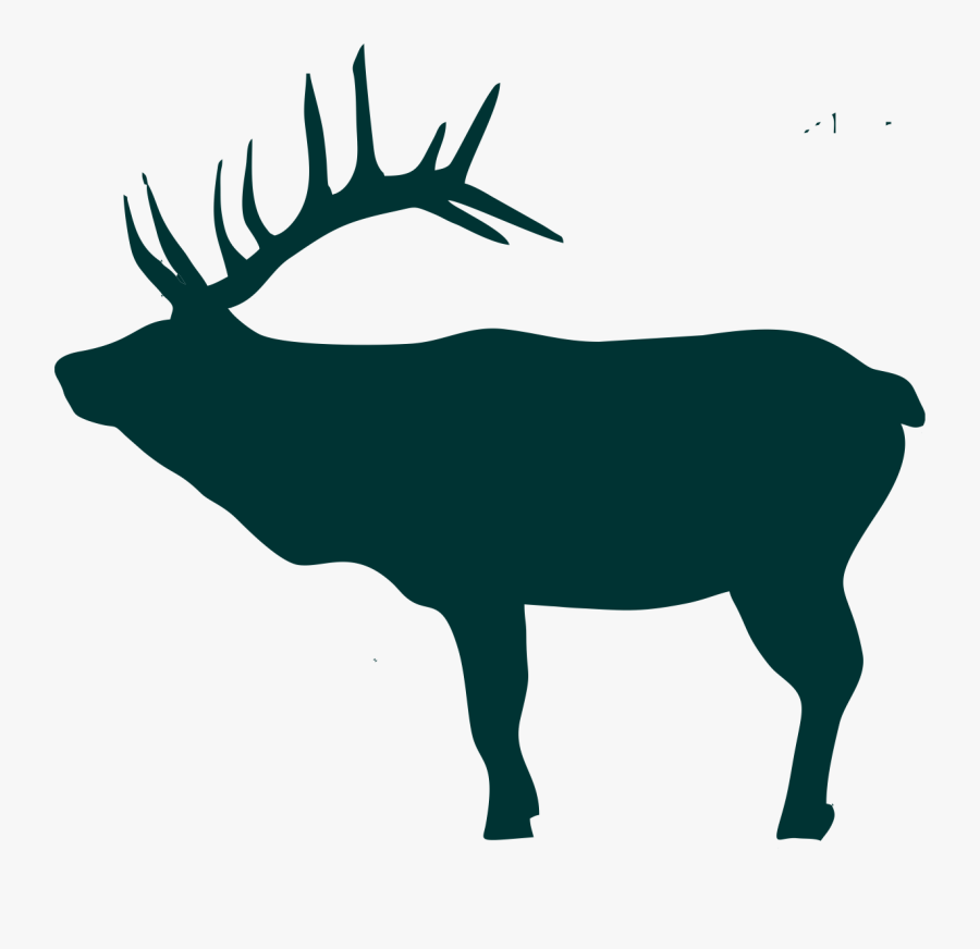 Deer Antlers Silhouette Png - Moose, Transparent Clipart