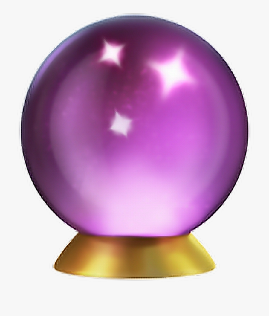 Crystalball Emoji Apple Ios11 Purple Clipart , Png - Iphone Crystal Ball Emoji, Transparent Clipart