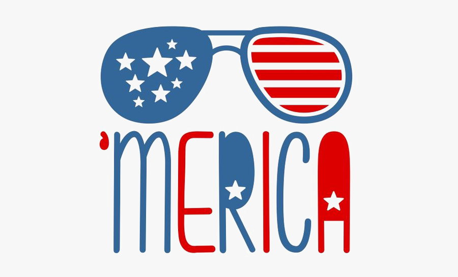 United States Aviator Clip - American Flag Sunglasses Clipart, Transparent Clipart