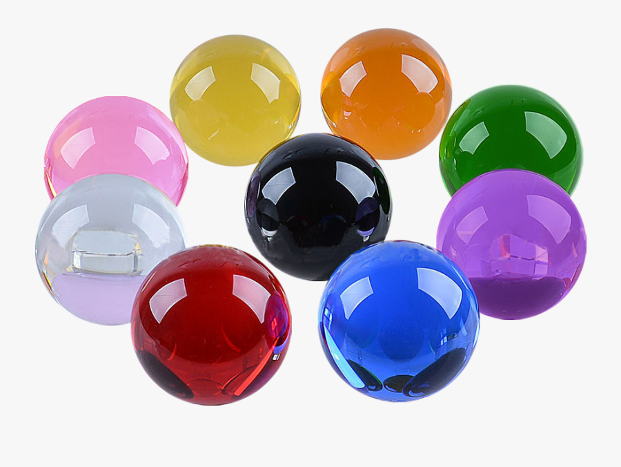 Transparent Ball Png Images - Colorful Crystal Balls, Transparent Clipart