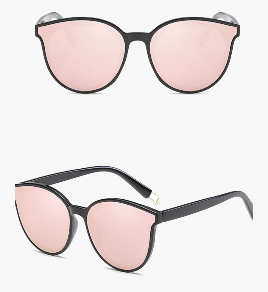 Mirrored Aviator Cat Eye Sunglasses , Free Transparent Clipart - ClipartKey