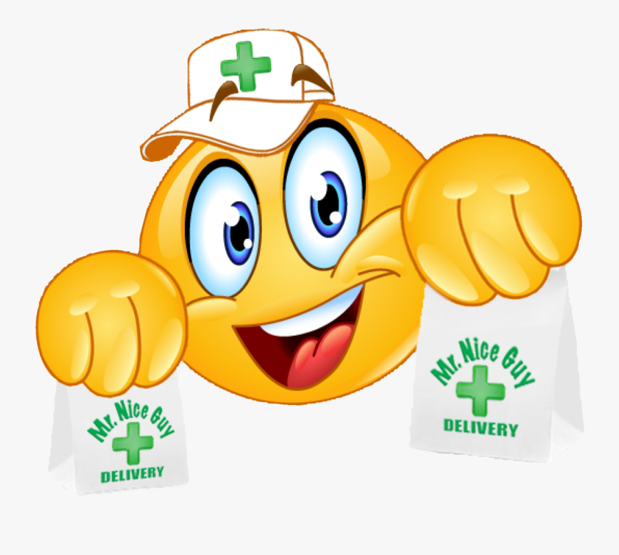 Mr Delivery Medical Marijuana - Emoticon Png, Transparent Clipart