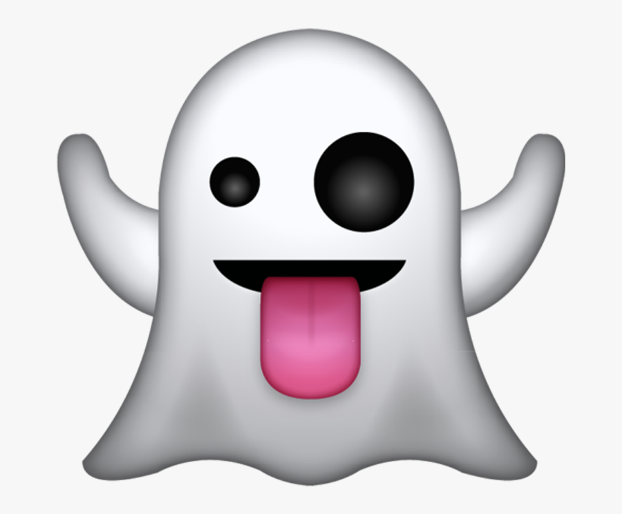 Scary Ghost Emoji Lovely Halloween Terror Png Transparent Clipart | The ...