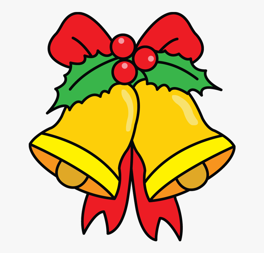 Clip Art Bells Drawing - Drawing Christmas Bells, Transparent Clipart