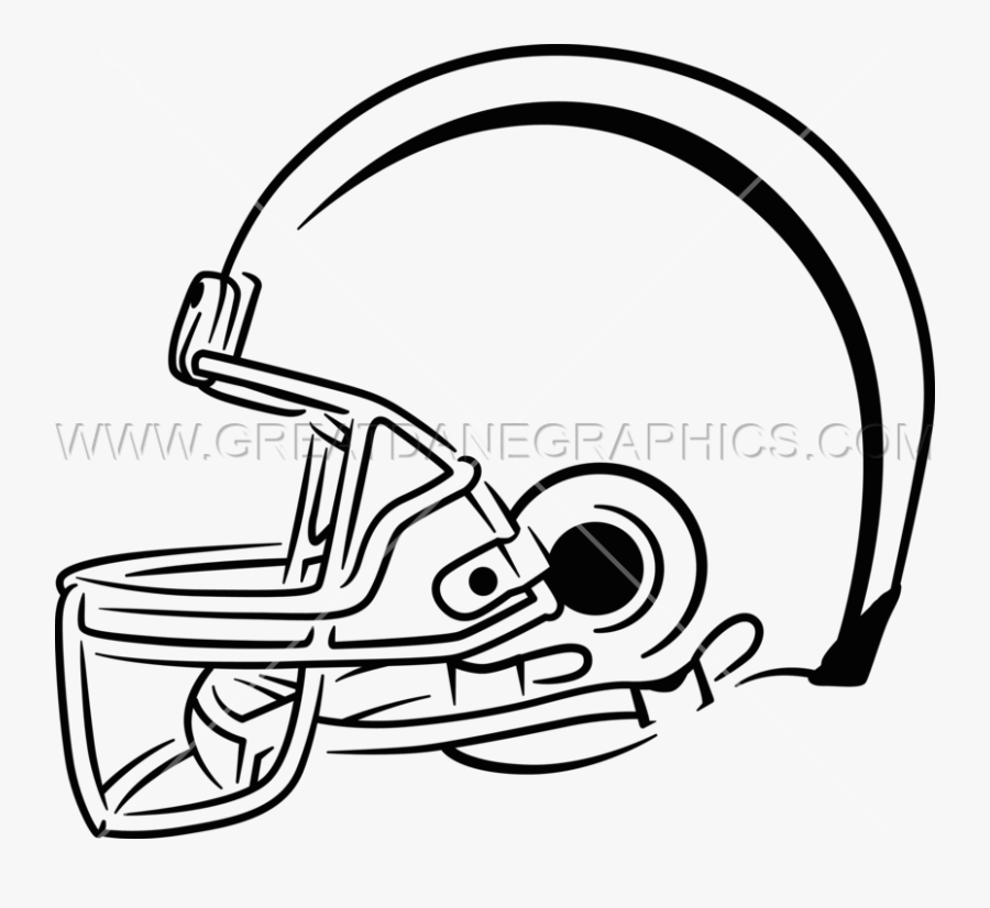 Side Football Helmet Clipart , Png Download - Left Side Of Football Helmet Drawing, Transparent Clipart