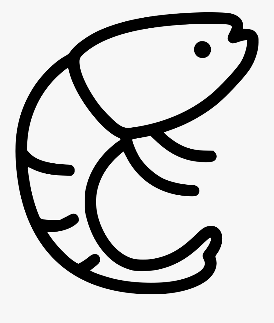 Shrimp Svg Png Icon Free Download - Png No Seafood Icon, Transparent Clipart