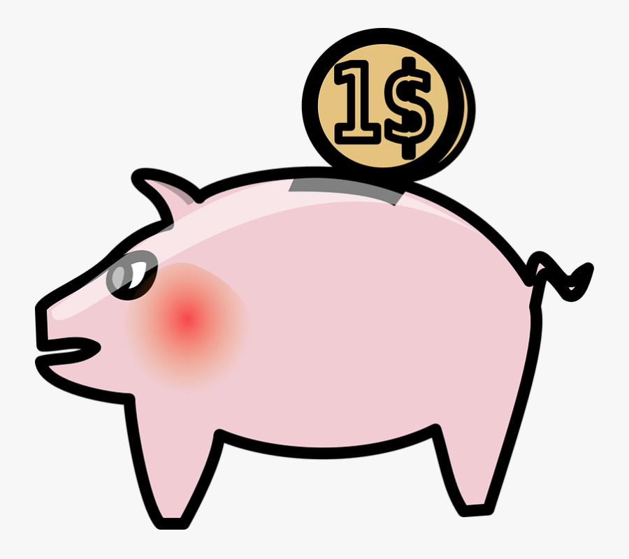 Bank - Clipart - Piggy Bank, Transparent Clipart
