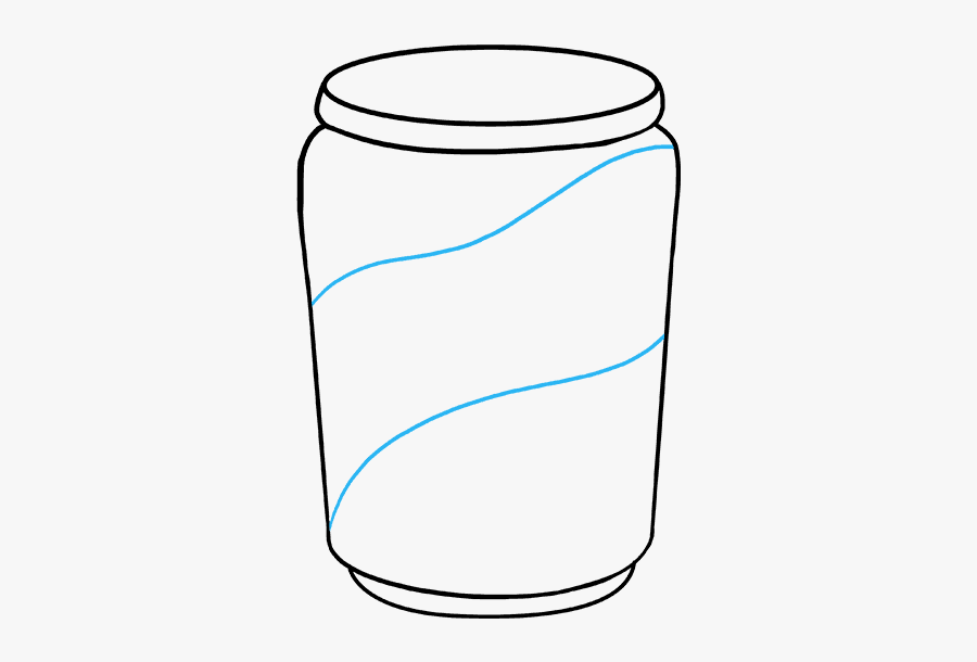 How To Draw A Soda Can - Easy To Draw Can, Transparent Clipart