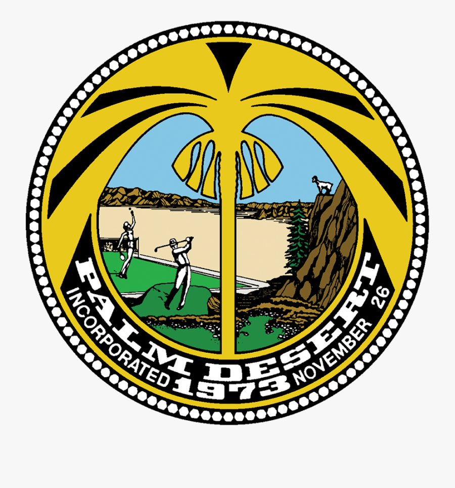 Palm Desert City Seal, Transparent Clipart