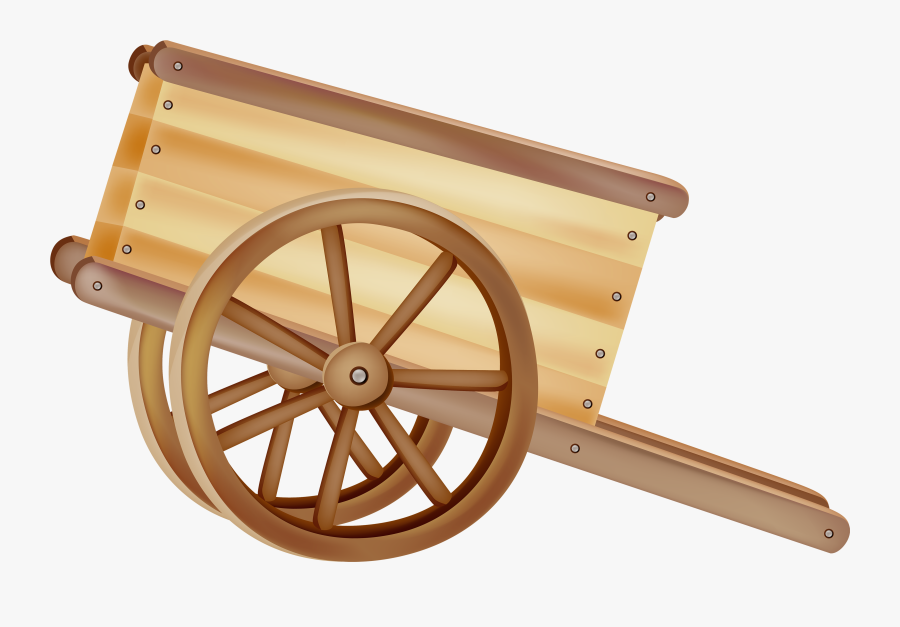 Wooden Wheelbarrow Png Clipart - Bullock Cart Clipart Png, Transparent Clipart