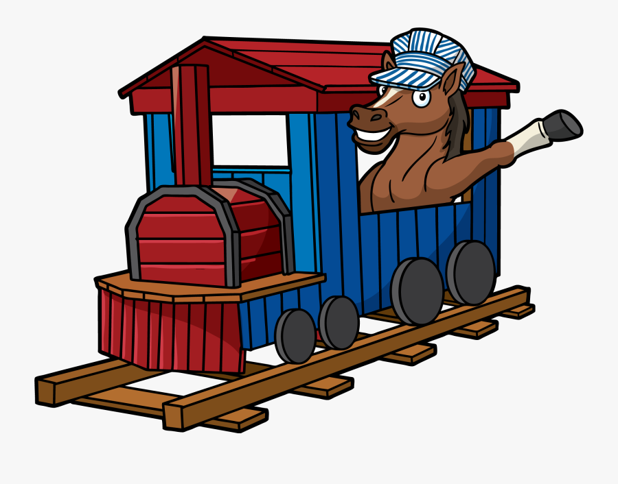 School Mascot In Train - Relay Elementary School Train, Transparent Clipart