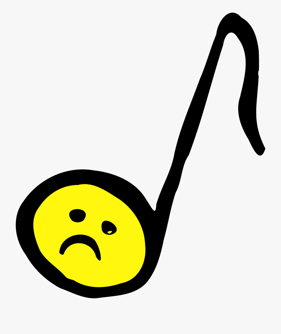 Clip Arts Related To - Sad Music Note, Transparent Clipart
